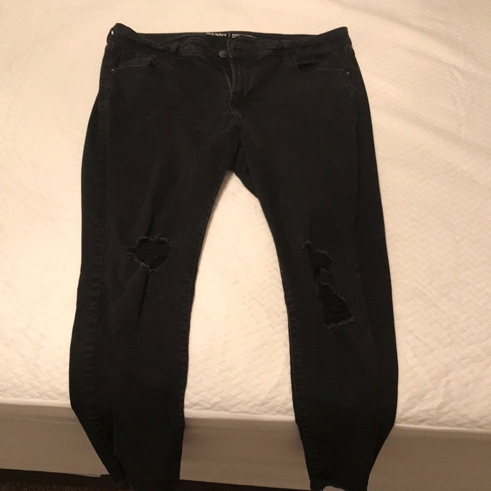 Black distressed Jeans